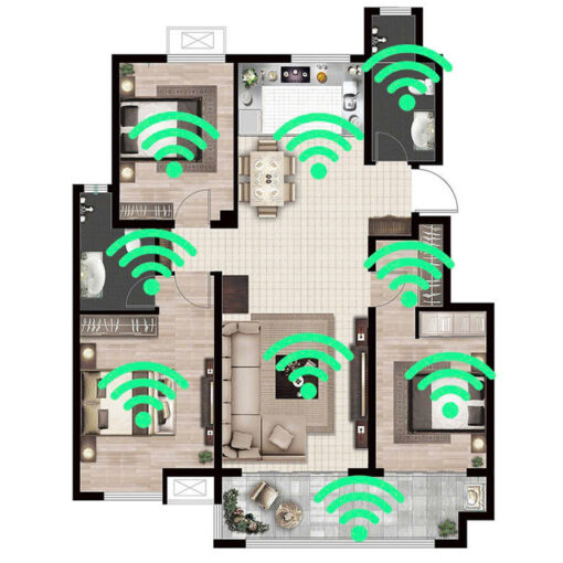 Bộ Kích Sóng Wifi 4 Râu Xuyên Tường Tốc Độ Cao 300Mbs - Hình ảnh 7
