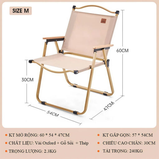 Ghế Camping Xếp Gọn Tanlook Chính Hãng - Hình ảnh 4