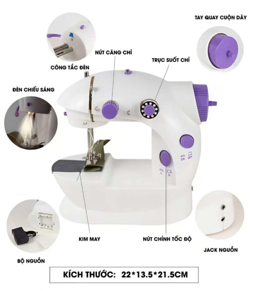 Máy May Mini Để Bàn Gia Đình Tiện Lợi - Hình ảnh 5