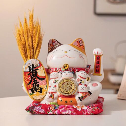 Mèo Thần Tài Vẫy Tay Hưng Thịnh 29cm
