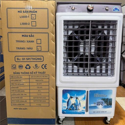 Quạt Điều Hòa Hơi Nước 50 Lít Aqua - Ảnh 4