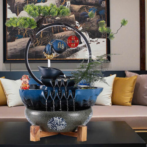 Thác Nước Phong Thủy Ấm Trà Nổi - Hình ảnh 4