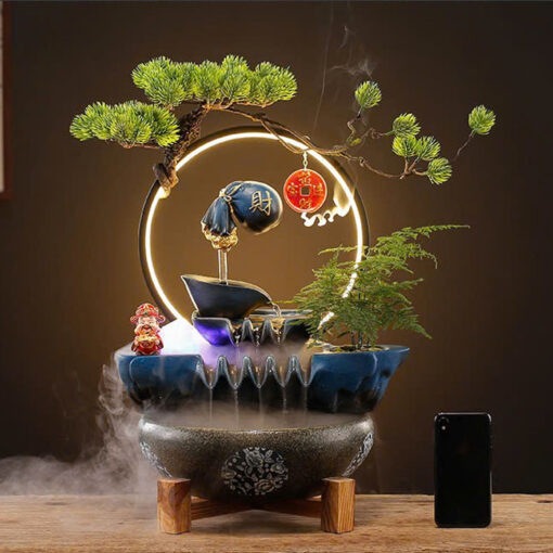 Thác Nước Phong Thủy Ấm Trà Nổi - Hình ảnh 2
