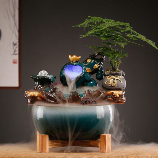 Thác Nước Phong Thủy Hồ Lô Xanh