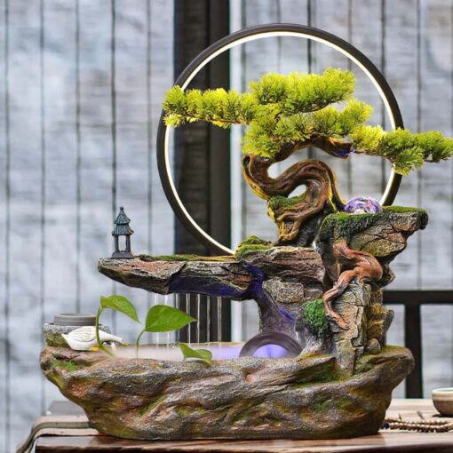 Thác Nước Phong Thủy Tiểu Cảnh Đại Thụ - Ảnh 2