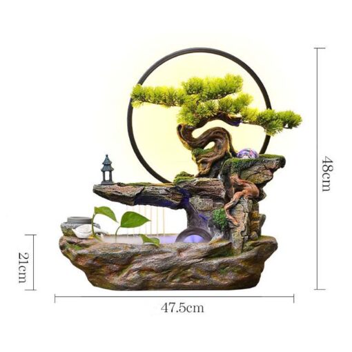 Thác Nước Phong Thủy Tiểu Cảnh Đại Thụ - Ảnh 4