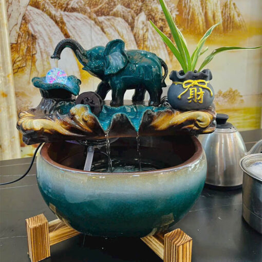 Thác Nước Phong Thủy Tượng Voi Xanh - Hình ảnh 3