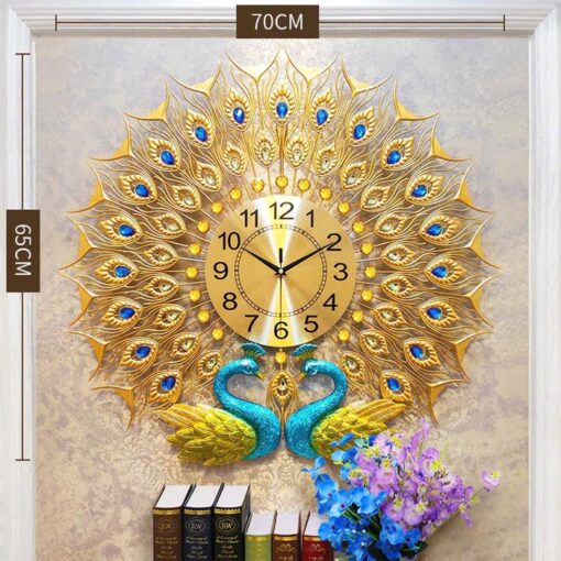 Đồng Hồ Treo Tường Con Công Nghệ Thuật - Hình ảnh 4