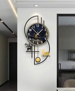 Đồng Hồ Treo Tường Quả Lắc Hươu Tài Lộc